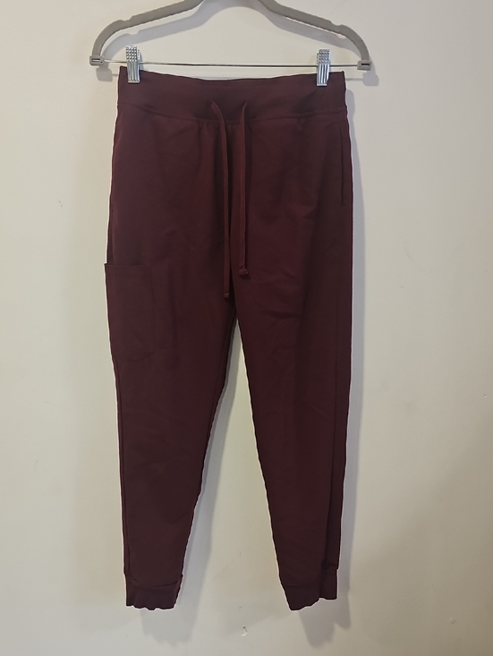 Mandala Pants - Maroon Drawstring Scrub Pants
